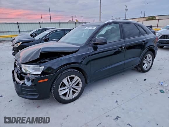 ✅ 2017 Audi Q3 Premium • VIN: WA1BCCFS3HR016821 • Lot: 95266895. Listed on Copart with 86,923 mi. Free auction sales archive from the USA and detailed vehicle history report at DreamBid. Image 1.