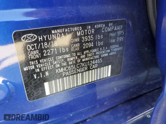 ✅ 2019 Hyundai Ioniq Blue • VIN: KMHC65LC7KU124465 • Lot: 45799075. Wystawiony na Copart z przebiegiem 79 746 mil. Bezpłatny archiwum sprzedaży aukcyjnych z USA i szczegółowy raport historii pojazdu na DreamBid. Zdjęcie 12.