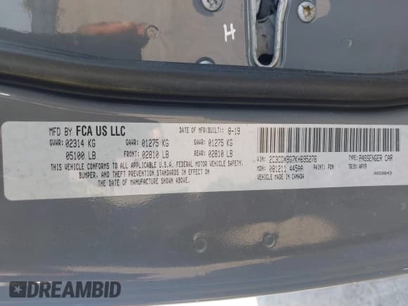 ✅ 2019 Dodge Charger SXT • VIN: 2C3CDXBG7KH695276 • Лот: 42798945. Опубликован ранее на IAAI с пробегом 118 087 миль. Бесплатный доступ к архиву аукционных продаж из США и подробный отчёт об истории автомобиля на DreamBid. Изображение 9.