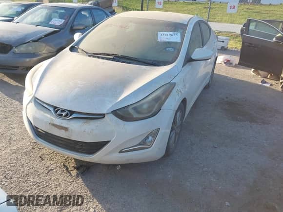 2014 Hyundai Elantra SE z VIN 5NPDH4AE2EH480449, wystawiony jako IAAI lot #43419673 z przebiegiem 108 709 mil mil oraz . Historia ofert i sprzedaży dostępna na DreamBid. Obrazek 2.