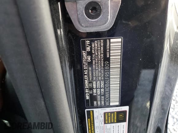 ✅ 2020 Mercedes-Benz C 300 • VIN: WDDWK8DB6LF951809 • Lot: 63115325. Wystawiony na Copart z przebiegiem 65 256 mil. Bezpłatny archiwum sprzedaży aukcyjnych z USA i szczegółowy raport historii pojazdu na DreamBid. Zdjęcie 13.