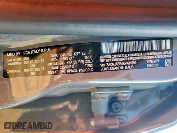 ✅ 2019 Jeep Renegade Latitude • VIN: ZACNJABB4KPK41089 • Lot: 93321265. Wystawiony na Copart z przebiegiem 137 404 mil. Bezpłatny archiwum sprzedaży aukcyjnych z USA i szczegółowy raport historii pojazdu na DreamBid. Zdjęcie 13.