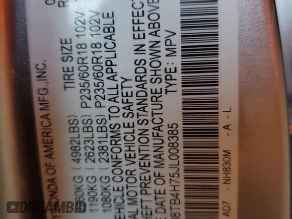 ✅ 2018 Acura RDX Advance • VIN: 5J8TB4H75JL008385 • Лот: 85837185. Опубликован ранее на Copart с пробегом 81 506 миль. Бесплатный доступ к архиву аукционных продаж из США и подробный отчёт об истории автомобиля на DreamBid. Изображение 13.