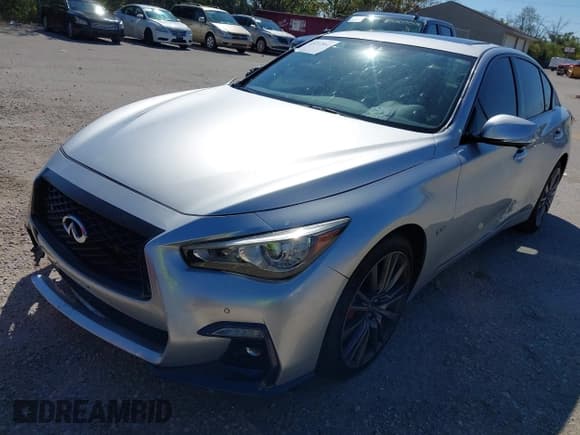 ✅ 2020 Infiniti Q50 Red Sport 400 • VIN: JN1FV7ARXLM660144 • Lot: 43212562. Wystawiony na IAAI z przebiegiem 52 802 mil. Bezpłatny archiwum sprzedaży aukcyjnych z USA i szczegółowy raport historii pojazdu na DreamBid. Zdjęcie 2.