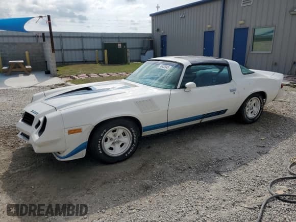 ✅ 1979 Chevrolet Camaro • VIN: 1Q87L9L577586 • Lot: 49425945. Listed on Copart with 68,605 mi. Free auction sales archive from the USA and detailed vehicle history report at DreamBid. Image 1.