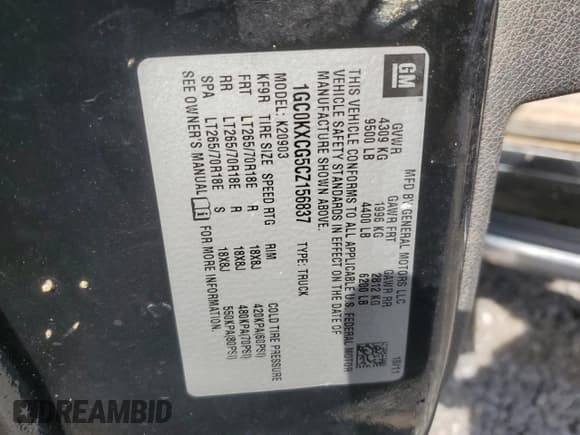 ✅ 2012 Chevrolet Silverado 2500HD LT • VIN: 1GC0KXCG5CZ156837 • Лот: 87467445. Опубликован ранее на Copart с пробегом 272 912 миль. Бесплатный доступ к архиву аукционных продаж из США и подробный отчёт об истории автомобиля на DreamBid. Изображение 12.