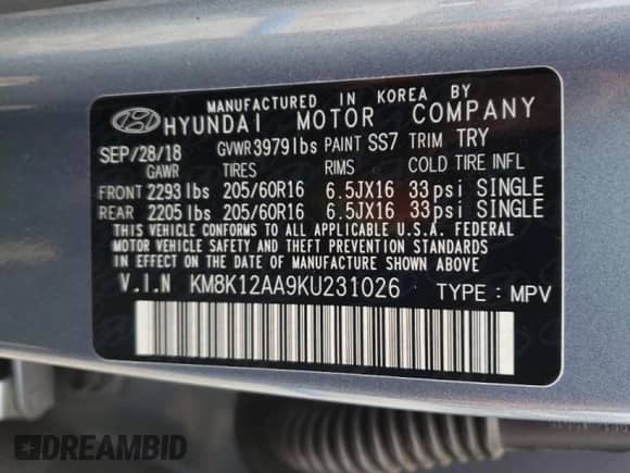 2019 Hyundai Kona SE z VIN KM8K12AA9KU231026, wystawiony jako Copart lot #69790512 z przebiegiem 24 535 mil mil oraz . Historia ofert i sprzedaży dostępna na DreamBid. Obrazek 15.