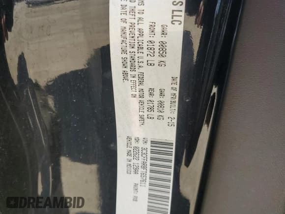 ✅ 2015 FIAT 500 Pop • VIN: 3C3CFFAR8FT657611 • Lot: 59557235. Listed on Copart with 146,754 mi. Free auction sales archive from the USA and detailed vehicle history report at DreamBid. Image 12.