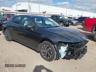 ✅ 2026 Hyundai Sonata Blue • VIN: KMHL24JJXTA138158 • Лот: 43649100. Опубликован ранее на IAAI с пробегом 2 112 миль. Бесплатный доступ к архиву аукционных продаж из США и подробный отчёт об истории автомобиля на DreamBid. Изображение 1.