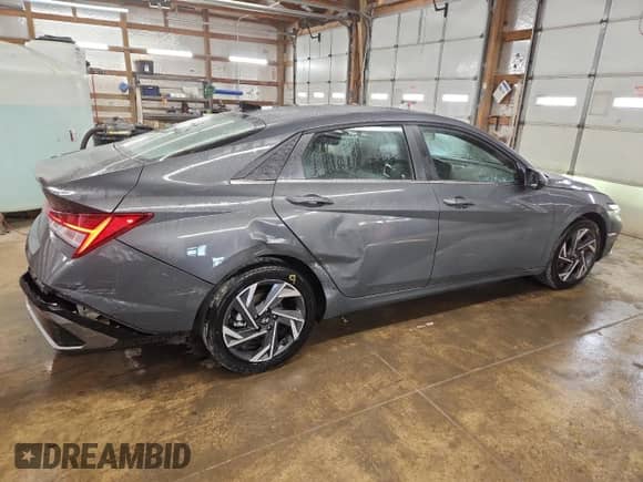 2025 Hyundai Elantra SEL Convenience with VIN KMHLS4DG5SU034805, listed as a Copart auction lot 90987445 with 3,959 mi miles and Clean title. Bid and sale history available at DreamBid. Image 3.