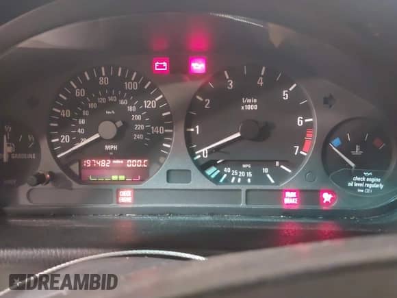 1998 BMW 3 Series 328i with VIN WBACD4323WAV62223, listed as a IAAI auction lot 42217700 with 197,482 mi miles and . Bid and sale history available at DreamBid. Image 7.