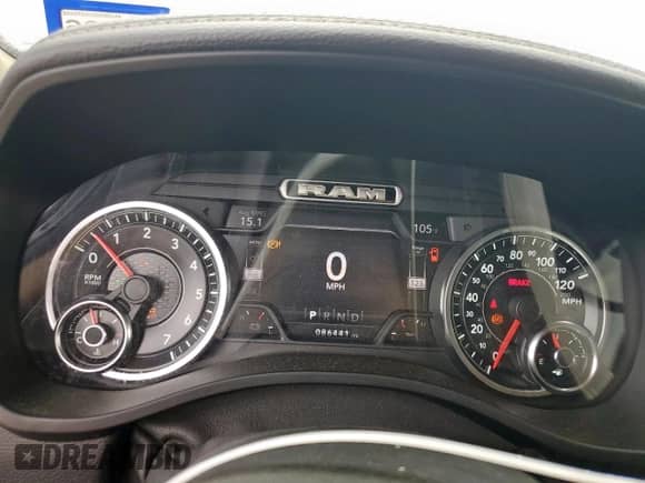 2020 Ram 1500 Laramie with VIN 1C6RREDT3LN152321, listed as a Copart auction lot 62487735 with 86,441 mi miles and Salvage title. Bid and sale history available at DreamBid. Image 9.