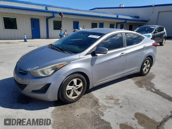 2015 Hyundai Elantra SE with VIN 5NPDH4AE8FH580122, listed as a Copart auction lot 89541225 with 174,593 mi miles and Salvage title. Bid and sale history available at DreamBid. Image 1.