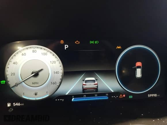 2022 Hyundai Santa Fe Limited with VIN KM8S5DA11NU053245, listed as a Copart auction lot 86515155 with 59,998 mi miles and Salvage title. Bid and sale history available at DreamBid. Image 9.