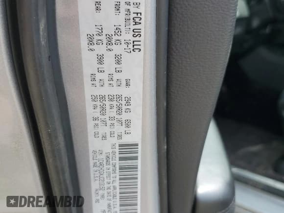 ✅ 2018 Dodge Durango GT • VIN: 1C4RDHDGXJC213152 • Lot: 56956595. Listed on Copart with 162,507 mi. Free auction sales archive from the USA and detailed vehicle history report at DreamBid. Image 13.