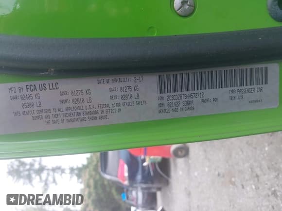 ✅ 2017 Dodge Challenger R/T • VIN: 2C3CDZBT9HH572712 • Лот: 42482868. Опубликован ранее на IAAI с пробегом 79 320 миль. Бесплатный доступ к архиву аукционных продаж из США и подробный отчёт об истории автомобиля на DreamBid. Изображение 9.