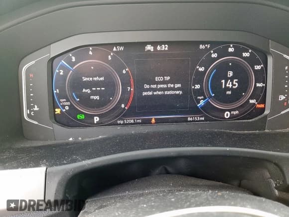 ✅ 2022 Volkswagen Atlas SE • VIN: 1V2JC2CA1NC217024 • Lot: 64027315. Listed on Copart with 86,153 mi. Free auction sales archive from the USA and detailed vehicle history report at DreamBid. Image 9.