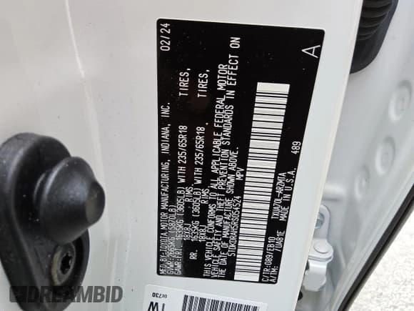 ✅ 2024 Toyota Highlander LE • VIN: 5TDKDRAH5RS054524 • Lot: 57599715. Listed on Copart with 20,609 mi. Free auction sales archive from the USA and detailed vehicle history report at DreamBid. Image 13.