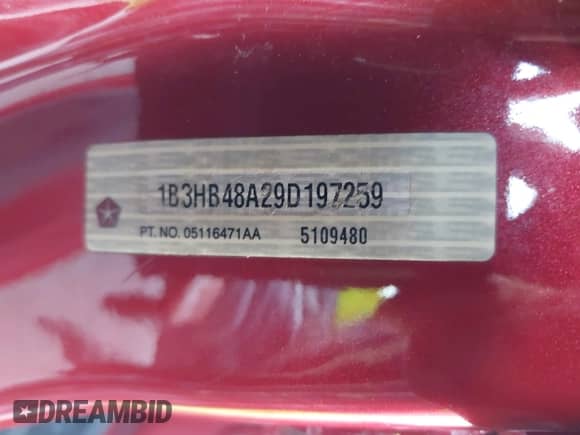 2009 Dodge Caliber SXT с VIN 1B3HB48A29D197259, выставлен на аукционе IAAI как лот 41547874 с пробегом 147 249 миль миль и . История ставок и продаж доступна на DreamBid. Изображение 9.