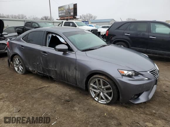 ✅ 2014 Lexus IS 350 • VIN: JTHBE1D29E5001040 • Lot: 43927935. Listed on Copart with 56,392 mi. Free auction sales archive from the USA and detailed vehicle history report at DreamBid. Image 4.