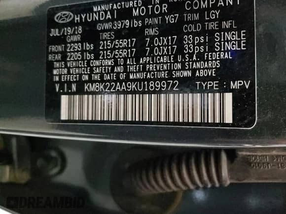 2019 Hyundai Kona SEL с VIN KM8K22AA9KU189972, выставлен на аукционе Copart как лот 42610713 с пробегом 29 266 миль миль и . История ставок и продаж доступна на DreamBid. Изображение 15.