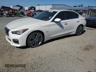 ✅ 2017 Infiniti Q50 Premium • VIN: JN1EV7AP6HM733186 • Lot: 90542585. Listed on Copart with 81,977 mi. Free auction sales archive from the USA and detailed vehicle history report at DreamBid. Image 1.