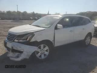 2014 Chevrolet Traverse LT z VIN 1GNKRGKD0EJ140047, wystawiony jako Copart lot #80797025 z przebiegiem 222 376 mil mil oraz Szkoda całkowita • Salvage title. Historia ofert i sprzedaży dostępna na DreamBid. Obrazek 1.