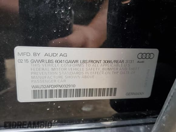 ✅ 2015 Audi A8 4.0T • VIN: WAU32AFDXFN032910 • Lot: 80188915. Wystawiony na Copart z przebiegiem 73 178 mil. Bezpłatny archiwum sprzedaży aukcyjnych z USA i szczegółowy raport historii pojazdu na DreamBid. Zdjęcie 12.