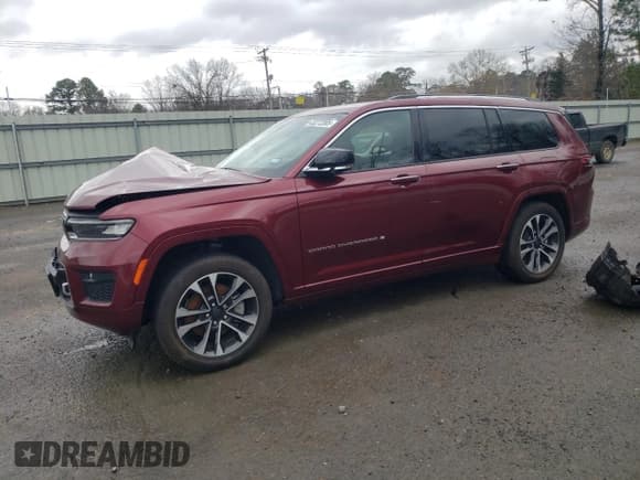 ✅ 2022 Jeep Grand Cherokee Overland • VIN: 1C4RJJDG7N8570281 • Lot: 43272305. Listed on Copart with Not provided. Free auction sales archive from the USA and detailed vehicle history report at DreamBid. Image 1.