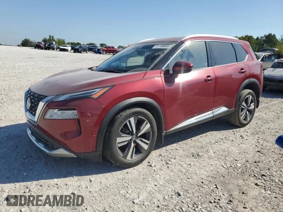 ✅ 2021 Nissan Rogue Platinum • VIN: JN8AT3DD9MW309323 • Lot: 81789685. Wystawiony na Copart z przebiegiem 40 596 mil. Bezpłatny archiwum sprzedaży aukcyjnych z USA i szczegółowy raport historii pojazdu na DreamBid. Zdjęcie 1.