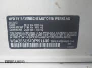 ✅ 2013 BMW 3 Series 328i xDrive • VIN: WBA3B5C54DF591140 • Lot: 43298208. Listed on IAAI with 125,764 mi. Free auction sales archive from the USA and detailed vehicle history report at DreamBid. Image 9.