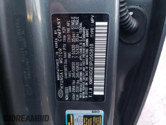 ✅ 2023 Hyundai Palisade SEL • VIN: KM8R4DGE9PU565818 • Лот: 82012374. Опубликован ранее на Copart с пробегом 24 350 миль. Бесплатный доступ к архиву аукционных продаж из США и подробный отчёт об истории автомобиля на DreamBid. Изображение 13.