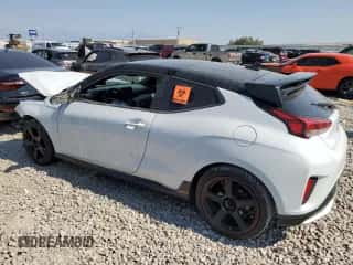 2019 Hyundai Veloster Turbo Ultimate with VIN KMHTH6AB9KU011725, listed as a Copart auction lot 65013134 with 126,125 mi miles and Salvage title. Bid and sale history available at DreamBid. Image 2.