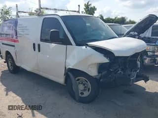 ✅ 2013 Chevrolet Express Cargo • VIN: 1GCWGFCA9D1139072 • Lot: 43157700. Listed on IAAI with Not provided. Free auction sales archive from the USA and detailed vehicle history report at DreamBid. Image 1.