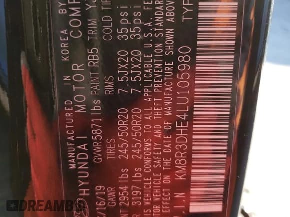 ✅ 2020 Hyundai Palisade SEL • VIN: KM8R3DHE4LU105980 • Лот: 84051574. Опубликован ранее на Copart с пробегом 47 303 миль. Бесплатный доступ к архиву аукционных продаж из США и подробный отчёт об истории автомобиля на DreamBid. Изображение 14.