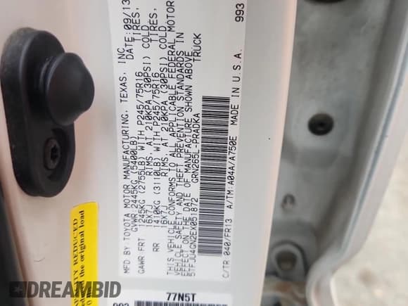 ✅ 2014 Toyota Tacoma PreRunner • VIN: 5TFJU4GN2EX051872 • Лот: 87225725. Опубликован ранее на Copart с пробегом 98 116 миль. Бесплатный доступ к архиву аукционных продаж из США и подробный отчёт об истории автомобиля на DreamBid. Изображение 13.