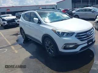2018 Hyundai Santa Fe Ultimate with VIN 5NMZW4LA5JH064652, listed as a IAAI auction lot 43009432 with 84,512 mi miles and . Bid and sale history available at DreamBid. Image 1.