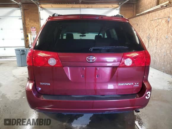 2009 Toyota Sienna LE with VIN 5TDBK23C89S026912, listed as a Copart auction lot 70195815 with 139,796 mi miles and Salvage title. Bid and sale history available at DreamBid. Image 6.