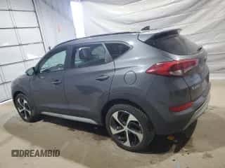 2018 Hyundai Tucson Limited z VIN KM8J3CA23JU800505, wystawiony jako Copart lot #71951965 z przebiegiem 81 799 mil mil oraz Szkoda całkowita • Salvage title. Historia ofert i sprzedaży dostępna na DreamBid. Obrazek 2.