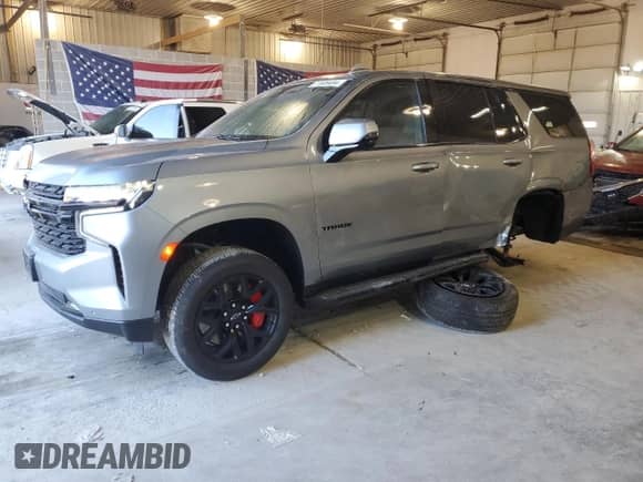 2023 Chevrolet Tahoe RST with VIN 1GNSKRKL4PR447457, listed as a Copart auction lot 71809494 with 8,482 mi miles and Salvage title. Bid and sale history available at DreamBid. Image 1.