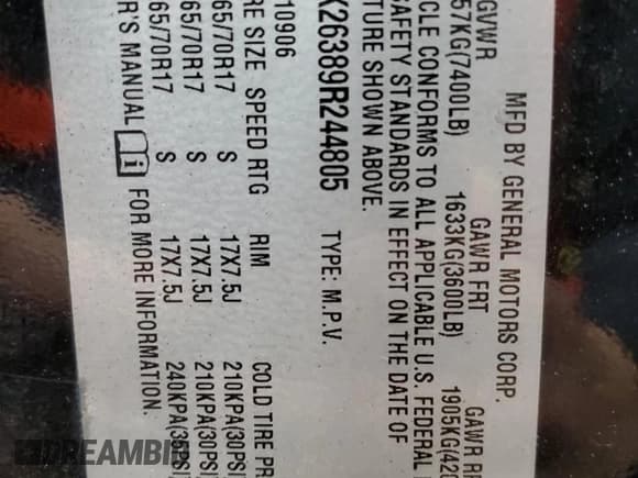 ✅ 2009 Chevrolet Suburban 1LT • VIN: 1GNFK26389R244805 • Lot: 75774414. Wystawiony na Copart z przebiegiem 197 238 mil. Bezpłatny archiwum sprzedaży aukcyjnych z USA i szczegółowy raport historii pojazdu na DreamBid. Zdjęcie 13.