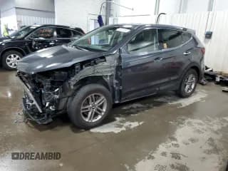 ✅ 2017 Hyundai Santa Fe 2.4L • VIN: 5XYZTDLB8HG452416 • Лот: 55933064. Опубликован ранее на Copart с пробегом 84 038 миль. Бесплатный доступ к архиву аукционных продаж из США и подробный отчёт об истории автомобиля на DreamBid. Изображение 1.
