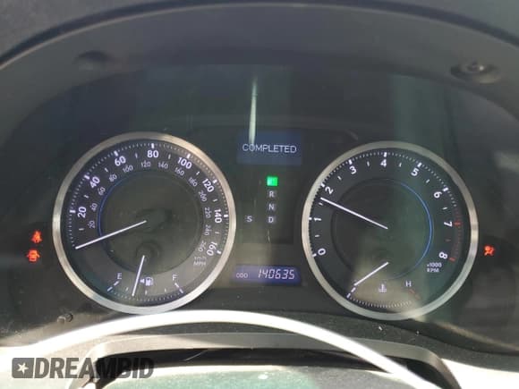 ✅ 2012 Lexus IS 250 • VIN: JTHCF5C26C5054494 • Lot: 53718735. Listed on Copart with 140,635 mi. Free auction sales archive from the USA and detailed vehicle history report at DreamBid. Image 9.