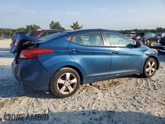 2013 Hyundai Elantra Limited with VIN KMHDH4AE2DU951855, listed as a Copart auction lot 80449865 with 147,507 mi miles and Salvage title. Bid and sale history available at DreamBid. Image 3.