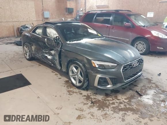 ✅ 2021 Audi A5 S line Premium Plus • VIN: WAUTAAF52MA009055 • Lot: 41619903. Listed on IAAI with 48,960 mi. Free auction sales archive from the USA and detailed vehicle history report at DreamBid. Image 1.