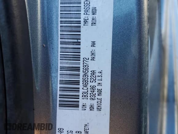 ✅ 2009 Dodge Avenger SE • VIN: 1B3LC46B59N569772 • Лот: 83179874. Опубликован ранее на Copart с пробегом 228 573 миль. Бесплатный доступ к архиву аукционных продаж из США и подробный отчёт об истории автомобиля на DreamBid. Изображение 12.