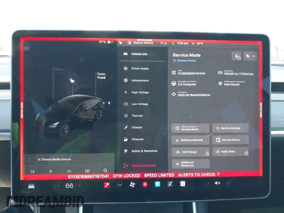 ✅ 2019 Tesla Model 3 Long Range • VIN: 5YJ3E1EB5KF197041 • Lot: 43581336. Wystawiony na IAAI z przebiegiem 106 400 mil. Bezpłatny archiwum sprzedaży aukcyjnych z USA i szczegółowy raport historii pojazdu na DreamBid. Zdjęcie 7.