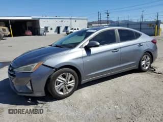 2019 Hyundai Elantra Limited z VIN KMHD84LF6KU875639, wystawiony jako Copart lot #85141155 z przebiegiem 159 592 mil mil oraz Szkoda całkowita • Salvage title. Historia ofert i sprzedaży dostępna na DreamBid. Obrazek 1.