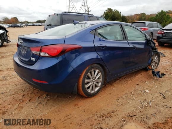 ✅ 2016 Hyundai Elantra SE • VIN: 5NPDH4AE7GH652817 • Лот: 90502135. Опубликован ранее на Copart с пробегом Не указан. Бесплатный доступ к архиву аукционных продаж из США и подробный отчёт об истории автомобиля на DreamBid. Изображение 3.