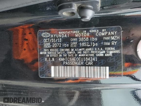 ✅ 2014 Hyundai Veloster Turbo • VIN: KMHTC6AE0EU184241 • Лот: 51698305. Опубликован ранее на Copart с пробегом 115 830 миль. Бесплатный доступ к архиву аукционных продаж из США и подробный отчёт об истории автомобиля на DreamBid. Изображение 12.